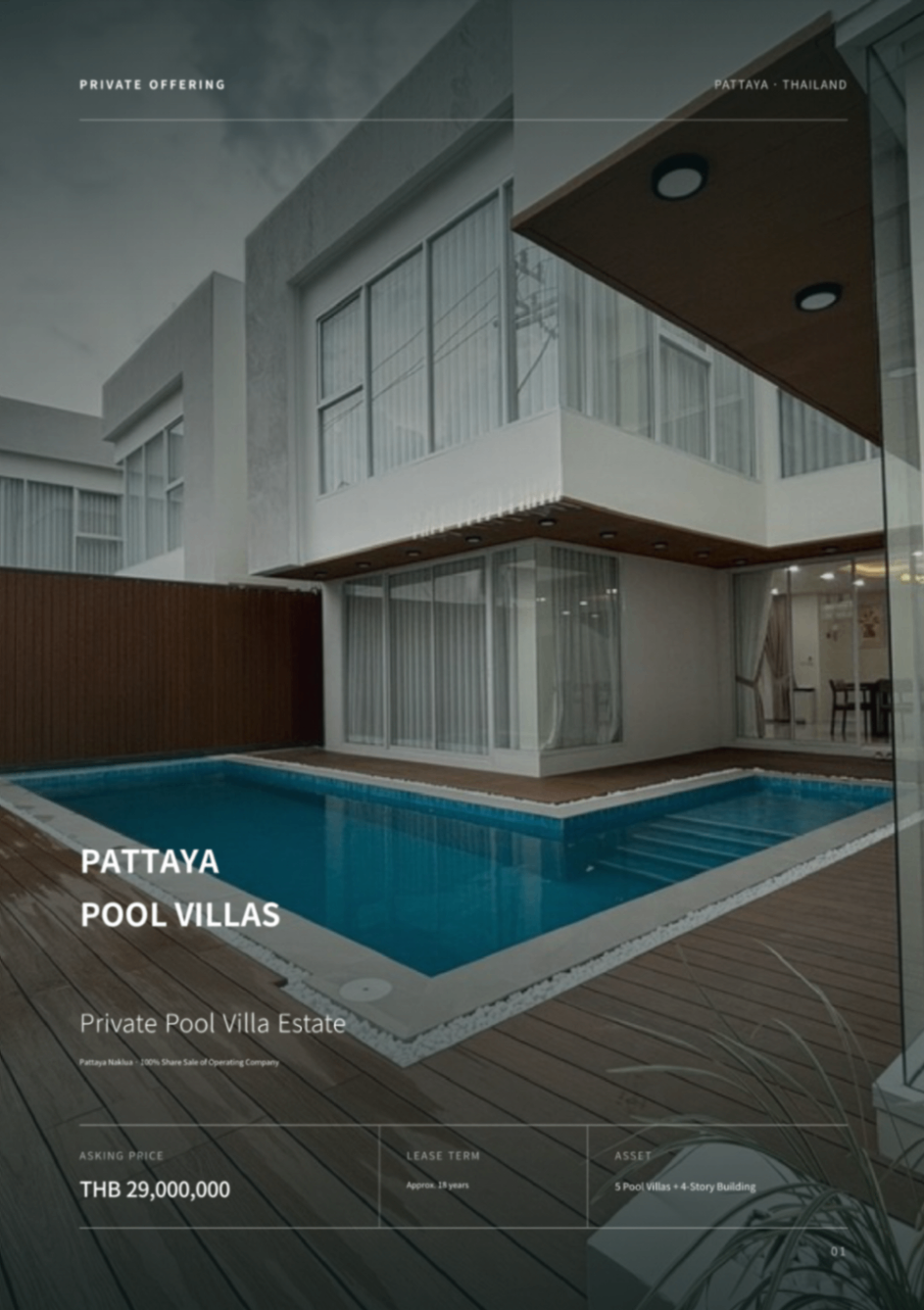 🏢 โอกาสลงทุนธุรกิจพูลวิลล่า พัทยา