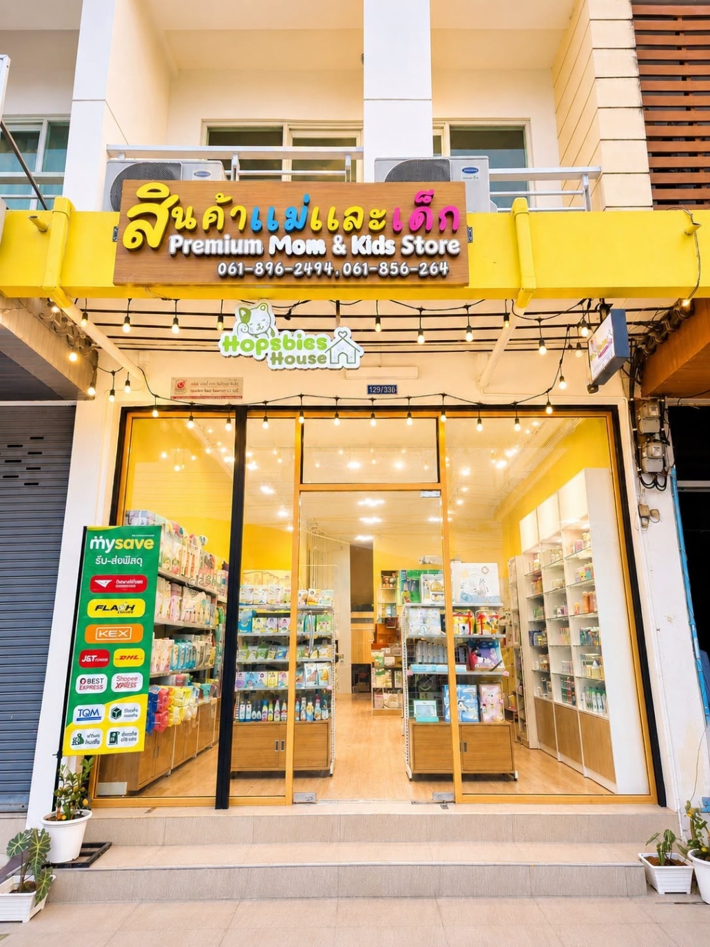 เซ้งร้านสินค้าแม่และเด็ก นนทบุรี ซอยไทรม้า ใกล้ตลาด ใกล้หมู่บ้านใหญ่ มากกว่า 1,000 หลังคาเรือน